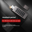 NÖRDIC Secure Encrypted USB Drive with Password Protection and Lock, AES-256-bit, USB 3.0 for Personal Security, 64 GB