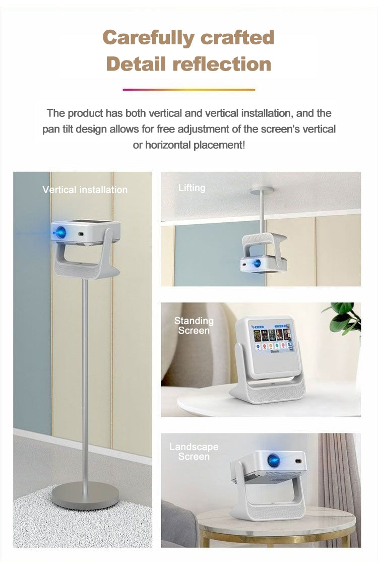 NÖRDIC Smart Touch Screen Projector for Home Theater and Presentations