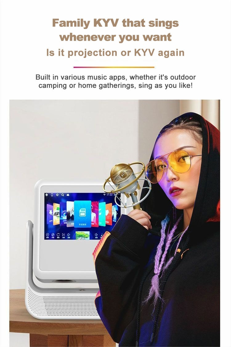 NÖRDIC Smart Touch Screen Projector for Home Theater and Presentations