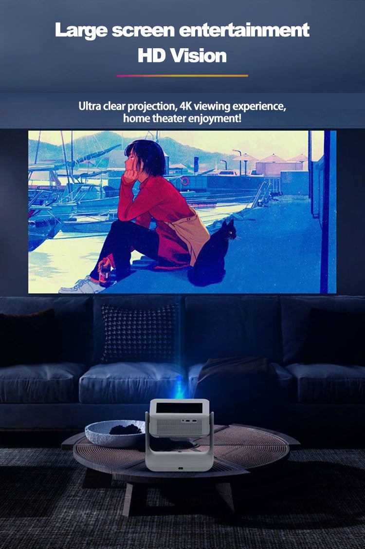 NÖRDIC Smart Touch Screen Projector for Home Theater and Presentations