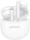 NÖRDIC True Wireless Earbuds, Bluetooth 5.3 9H Playtime with Charging Case, Built-in Microphone for Phone Calls, Semi-in-Ear Earphones - White