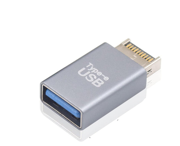 NÖRDIC Type E male to USB-A female front panel adapter 10Gbps USB3.1 Type E motherboard adapter