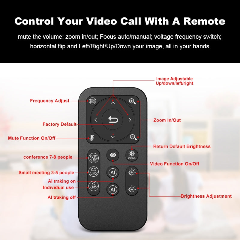 NÖRDIC UHD 4K 30fps 8MP webcam with auto focus/tracking/framing/zoom, dual microphones, SONY Sensor
