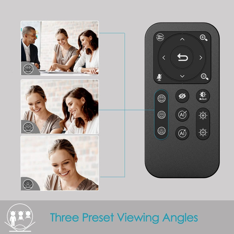 NÖRDIC UHD 4K 30fps 8MP webcam with auto focus/tracking/framing/zoom, dual microphones, SONY Sensor
