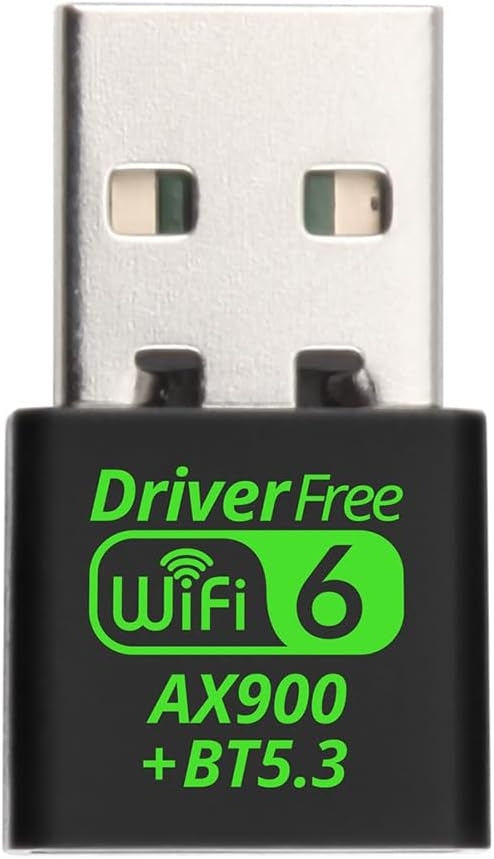 NÖRDIC USB 2.0 WIFI6 Bluetooth 5.3 Adapter Dual Band 2.4G & 5GHz 600Mbps