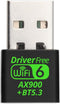 NÖRDIC USB 2.0 WIFI6 Bluetooth 5.3 Adapter Dual Band 2.4G & 5GHz 600Mbps