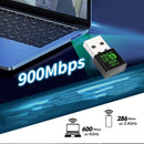 NÖRDIC USB 2.0 WIFI6 Bluetooth 5.3 Adapter Dual Band 2.4G & 5GHz 600Mbps