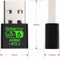 NÖRDIC USB 2.0 WIFI6 Bluetooth 5.3 Adapter Dual Band 2.4G & 5GHz 600Mbps