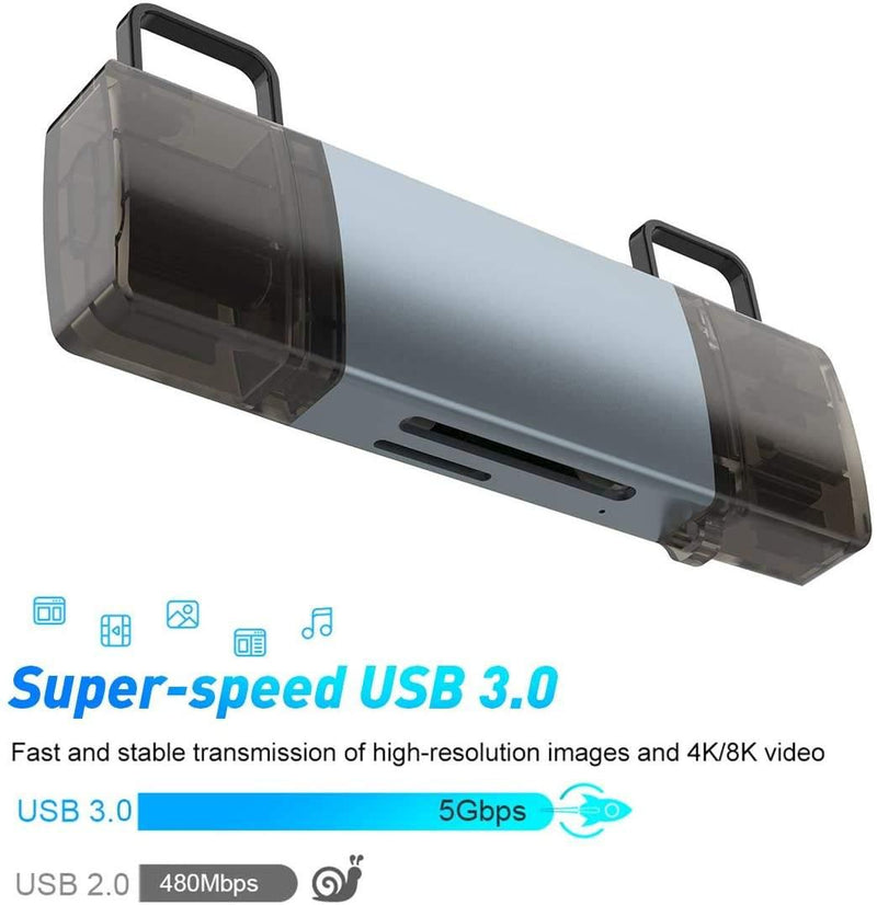 NÖRDIC USB 3.0 Card Reader 2 Slot SD, MicroSD UHS-I