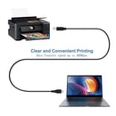 NÖRDIC USB 3.1 cable USB C to USB B 5Gbps 2m USB printer cable