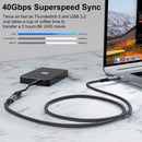 NÖRDIC USB 4 extension cable 2m 40Gbps 100W 8K60Hz