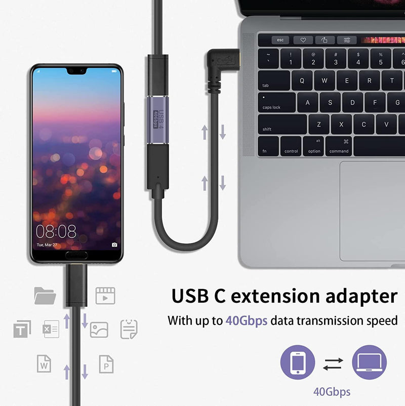 NÖRDIC USB4 extension adapter female to female 40G 8K60Hz PD100W