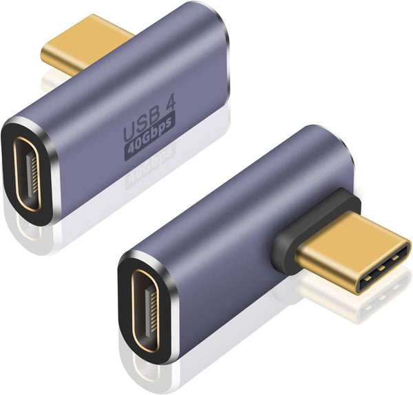 NÖRDIC USB4 angled adapter male to female 40G 8K60Hz PD100W