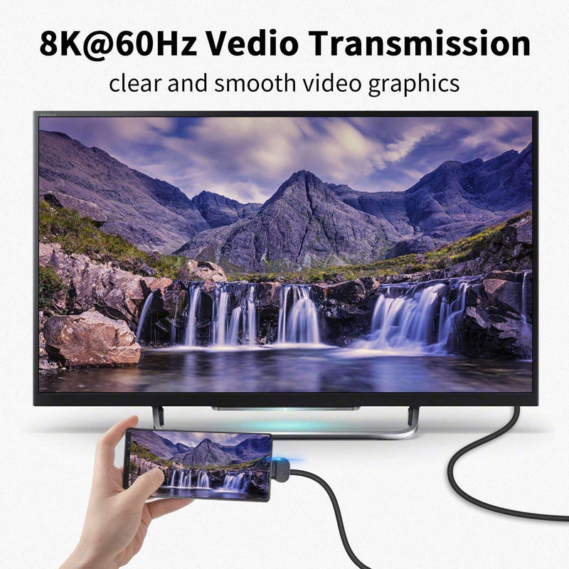 NÖRDIC USB4 angled adapter male to female 40G 8K60Hz PD240W
