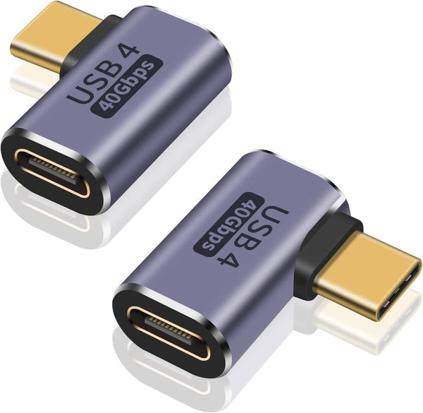 NÖRDIC USB4 angled adapter male to female 40G 8K60Hz PD100W