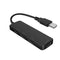 NÖRDIC USB-A 2.0 Hub 4 ports 3xUSB-A 480Mbps 1xUSB-C 480Mbps