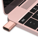 NÖRDIC USB A 3.0 OTG female to USB C male adapter Aluminum Rose Gold OTG USB-C Adapter sync and charging