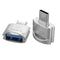 NÖRDIC USB-A 3.1 OTG female to USB C male adapter 5Gbps Aluminum silver sync and charging OTG USB-C adapter