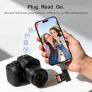 NÖRDIC USB-A 3.1 OTG female to USB C male adapter data sync and charge Aluminum Space Grey