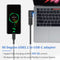 NÖRDIC USB-A 3.1 OTG female to USB C male angled adapter 5Gbps Aluminum sync and charging OTG USB-C adapter