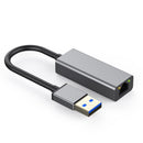 NÖRDIC USB A 3.1 To Giga Ethernet Network Adapter 17cm Space Gray Aluminum