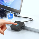 NÖRDIC USB A+C Fingerprint Reader for Windows 10/11, Fast Matching Biometric Fingerprint Scanner