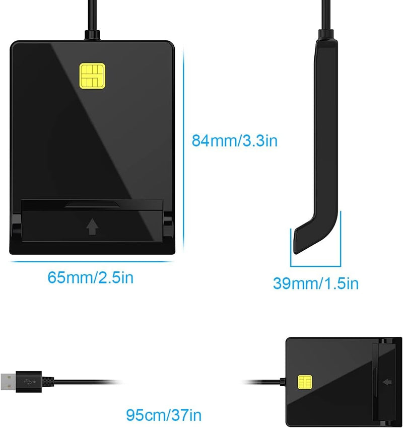 NÖRDIC USB-A Smart and SIM card reader ISO7816 ID card EMV Credit card