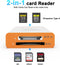 NÖRDIC USB-A, USB-C 3.0 Card Reader 2 Slot CFexpress Type A, SD3.0 UHS-I