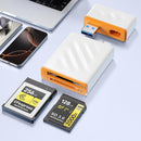 NÖRDIC USB-A, USB-C 3.0 Card Reader 2 Slot CFexpress Type B, SD3.0 UHS-I