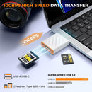 NÖRDIC USB-A, USB-C 3.0 Card Reader 2 Slot CFexpress Type B, SD3.0 UHS-I