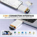 NÖRDIC USB-A, USB-C 3.0 Card Reader 2 Slot CFexpress Type B, SD3.0 UHS-I