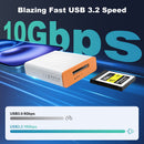 NÖRDIC USB-A, USB-C 3.0 Card Reader CFexpress Type A UHS-I