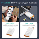 NÖRDIC USB-A, USB-C 3.0 Card Reader CFexpress Type A UHS-I