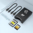 NÖRDIC USB-A, USB-C Card Reader 2 Slot CFexpress Type B SD 4.0 UHS-II