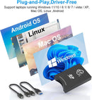 NÖRDIC USB-A, USB-C Card Reader 2 Slot CFexpress Type B SD 4.0 UHS-II