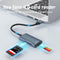 NÖRDIC USB-A, USB-C Card Reader 2 Slot SD4.0, MicroSD4.0 UHS-II