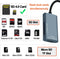 NÖRDIC USB-A, USB-C Card Reader 2 Slot SD4.0, MicroSD4.0 UHS-II