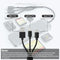 NÖRDIC USB-A, USB-C, Lightning Card Reader 5 Slot CF, SD, MicroSD, MS, XD UHS-I