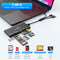 NÖRDIC USB-A, USB-C, Lightning USB3.0 Multi-Card Reader 7 Slot 1xCF, 2xSD, 2xMicroSD, 1xMS, 1xXD UHS-I