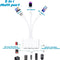 NÖRDIC USB-A, USB-C and Lightning Card Reader 2 Slot SD, MicroSD 2xUSB-A 3.0 1xLightning UHS-I
