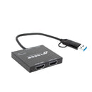NÖRDIC USB-A and C to Dual HDMI 1080P60Hz