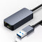 NÖRDIC USB-A to 2.5Gbps LAN Adapter 15cm cable aluminum