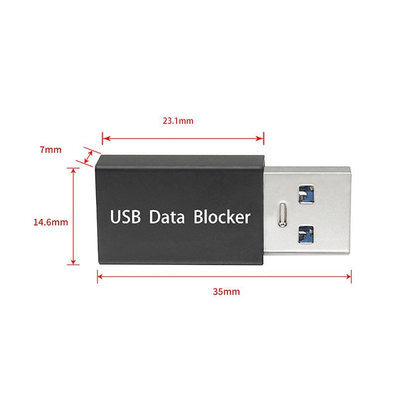 NÖRDIC USB-A to A data blocker adapter 5V2A 10W