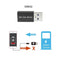 NÖRDIC USB-A to A data blocker adapter 5V2A 10W