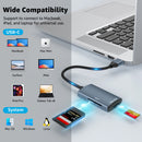 NÖRDIC USB-C 3.0 Card Reader 2 Slot SD3.0, MicroSD3.0 UHS-I