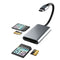 NÖRDIC USB-C 3.0 Card Reader 4 Slot SD4.0, SD3.0, MicroSD4.0, MicroSD3.0 UHS-I/UHS-II