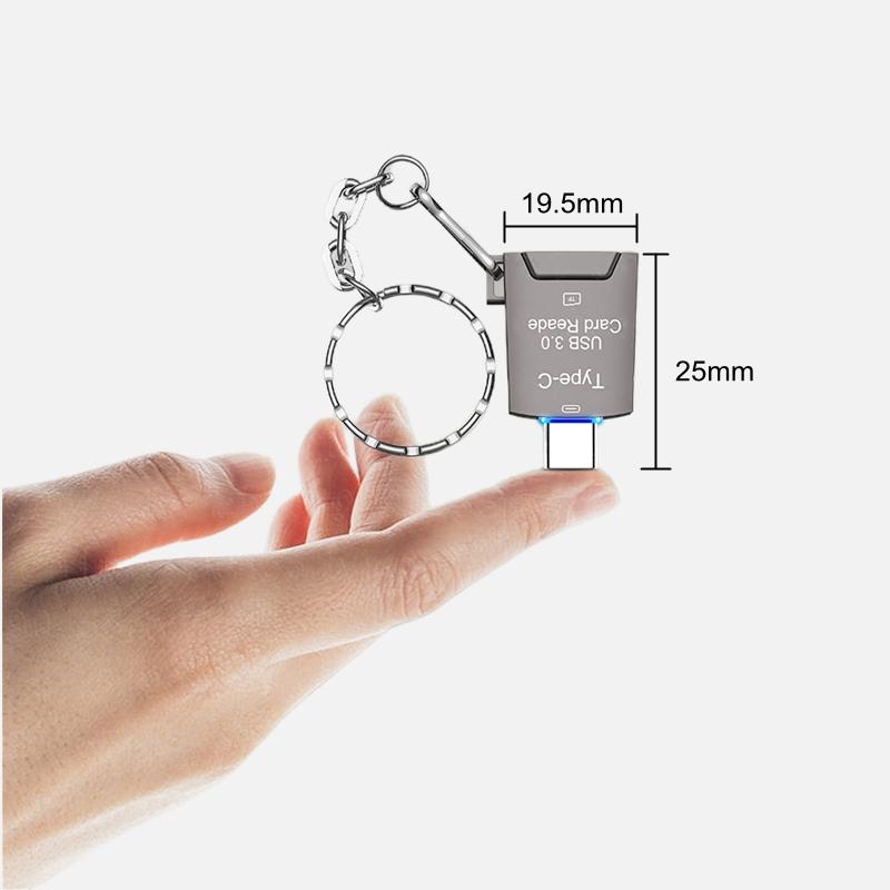NÖRDIC USB-C 3.0 Kortläsare MicroSD UHS-I