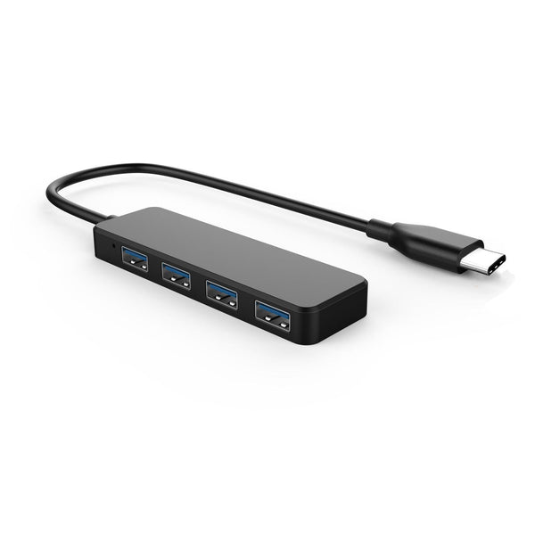 NÖRDIC USB C 3.1 4port 5Gbps hub 17cm cable black