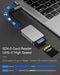 NÖRDIC USB-C 3.1 Card reader 2 Slot SD 4.0 and MicroSD UHS-II