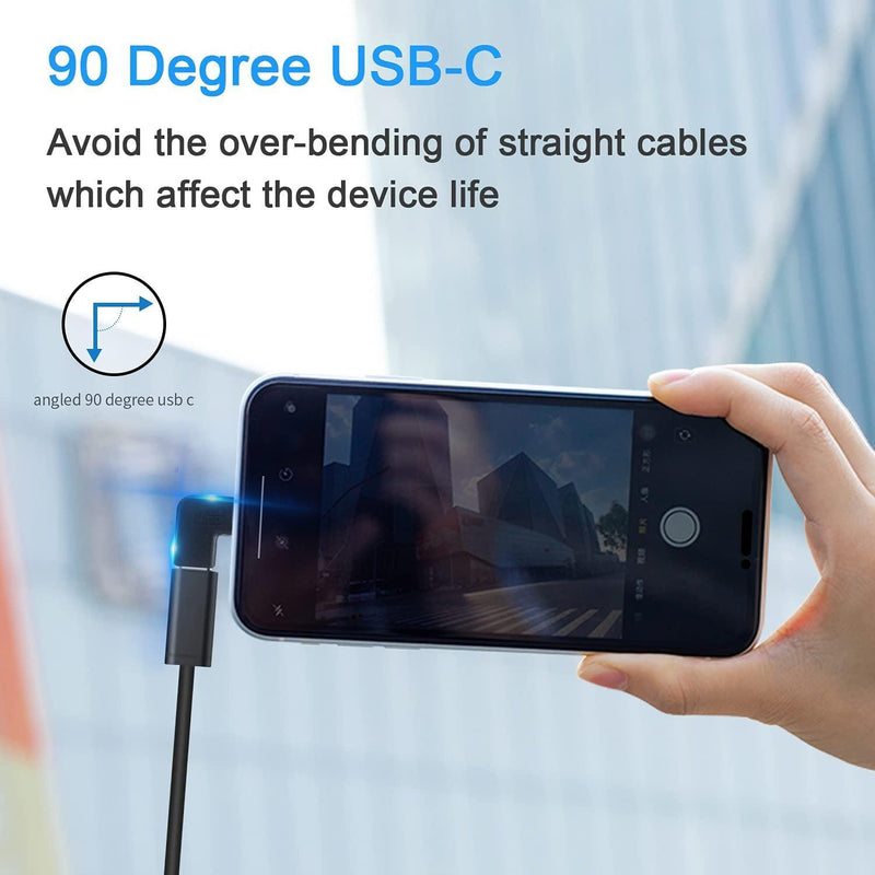 NÖRDIC USB C 3.1 Angled adapter male to female